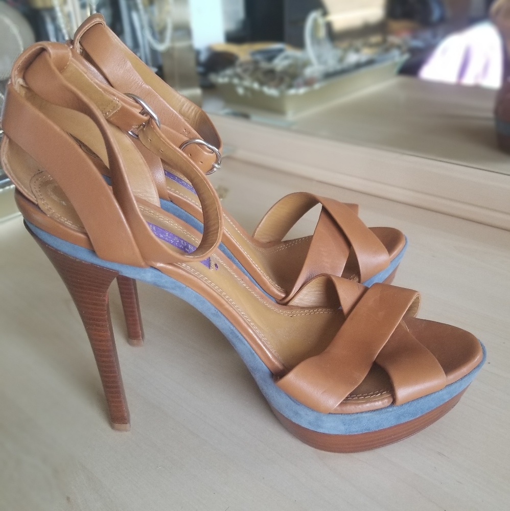 Ralph Lauren Collection High Heel Strap Sandals